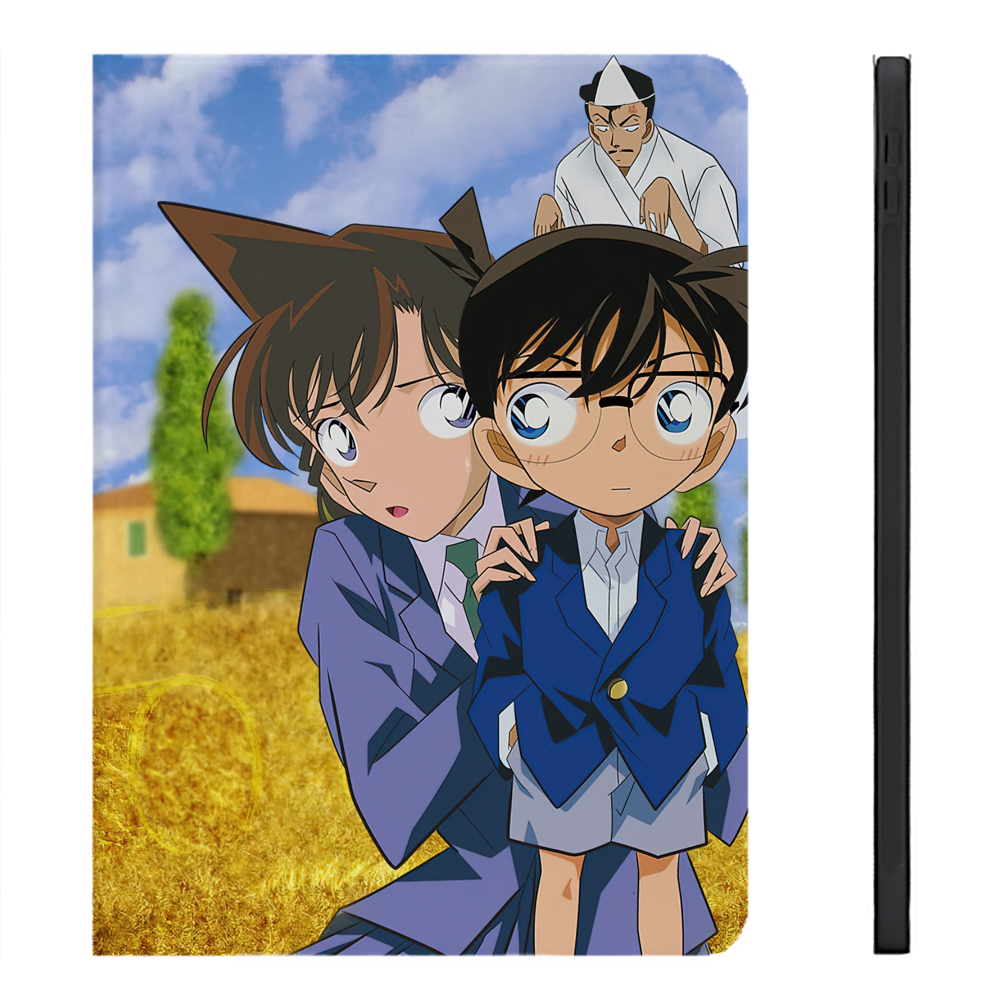 （画像用） 名探偵コナン Detective Conan IPadケース ペンホルダー付き ブックスタイルデザイン